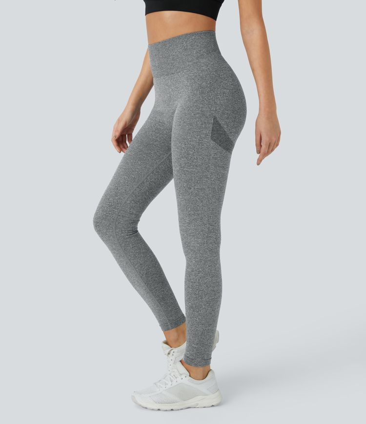 leggings ajustados de cintura alta y fluida sin costuras oneform