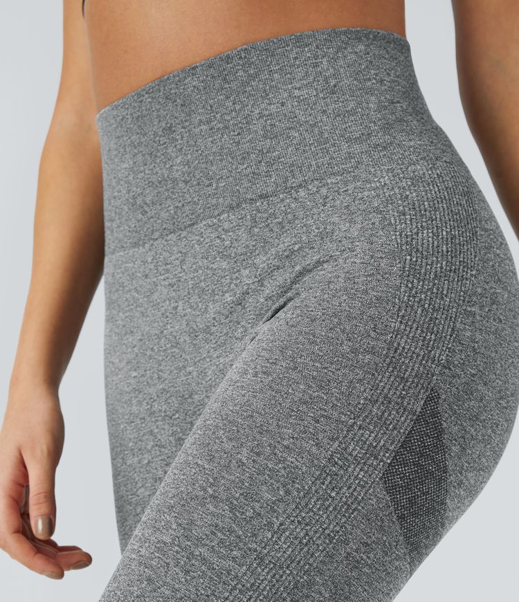 leggings ajustados de cintura alta y fluida sin costuras oneform