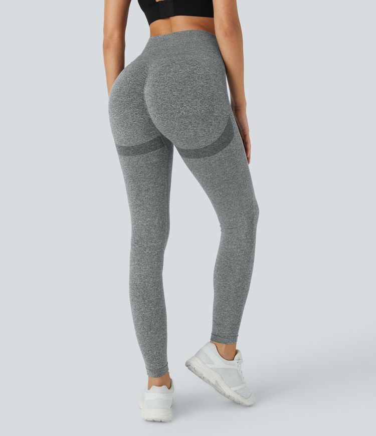 leggings ajustados de cintura alta y fluida sin costuras oneform