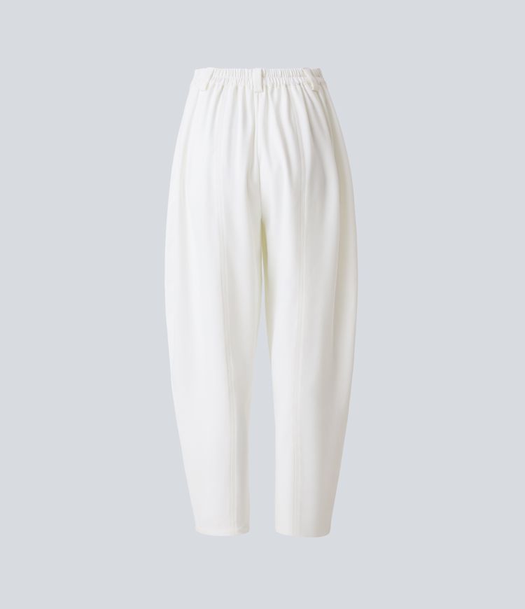 pantalones de trabajo halara flex de tiro medio con bolsillos y pernera cilíndrica